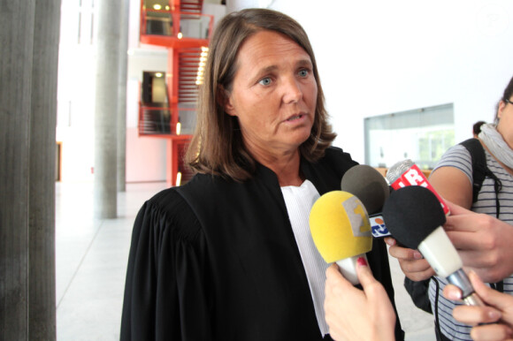 Me Florence Watrin, avocate de Claire Chazal, à Nanterre, le 20 août 2013