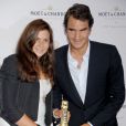 Marion Bartoli et Roger Federer à New York le 20 août 2013.