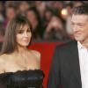 Le très beau couple Monica Bellucci et Vincent Cassel à Rome en octobre 2008.