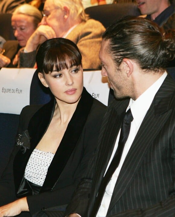 Monica Bellucci et Vincent Cassel à Paris en octobre 2005.