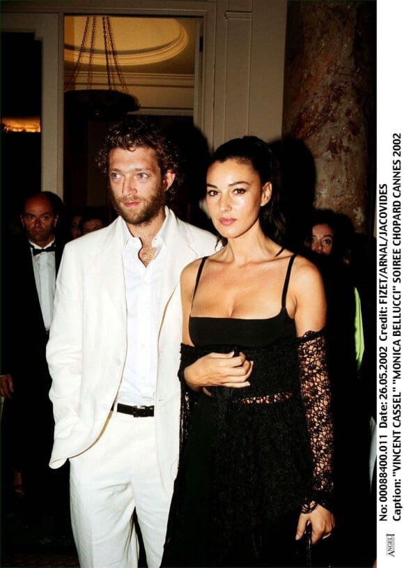 Monica Bellucci et Vincent Cassel à Cannes 2002.