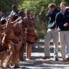 Le prince Harry au Botswana en juin 2010 avec son frère le prince William