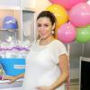 Jamie-Lynn Sigler, enceinte, le 18 mai 2013 à New York. Le 28 août, elle a donné naissance à un petit garçon, Beau.