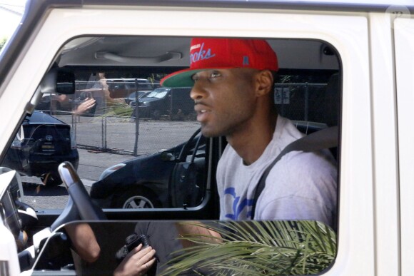 Lamar Odom s'arrête au drive-in d'un restaurant Taco Bell à Los Angeles, le 28 août 2013.