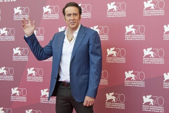 Nicolas Cage lors du photocall du film "Joe" à la 70e Mostra de Venise, le 30 août 2013.