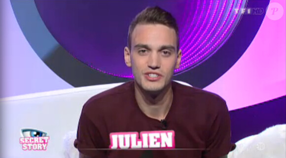 Julien dans Secret Story 7, quotidienne du samedi 31 août 2013 sur TF1.