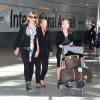 Kate Moss à l'aéroport d'Heathrow à Londres, le 31 août 2013.