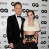 Tom Hiddlestone et Emma Watson lors des GQ Men of the Year Awards à la Royal Opera House. Londres, le 3 septembre 2013.
