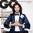 Russell Brand en couverture du numéro consacré aux Hommes de l'Année du magazine GQ. Octobre 2013.