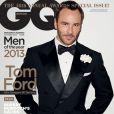 Tom Ford en couverture du numéro consacré aux Hommes de l'Année du magazine GQ. Octobre 2013.