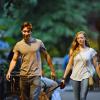 Amanda Seyfried et Justin Long se promènent dans les rues de New York, le 3 septembre 2013.