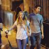 Amanda Seyfried et Justin Long se promènent dans les rues de New York, le 3 septembre 2013.