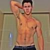 Nick Jonas torse nu sur Instagram, le 30 juillet 2013.
