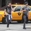Nick Jonas et Joe Jonas à Manhattan, le 2 septembre 2013.