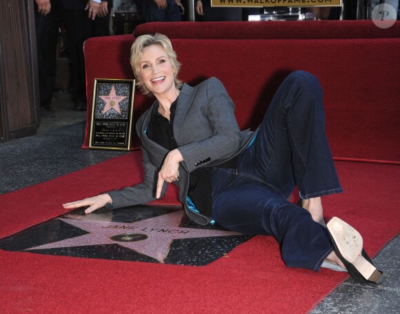 L'actrice Jane Lynch a reçu son étoile sur le Walk of Fame d'Hollywood. Mercredi 4 septembre à Los Angeles.