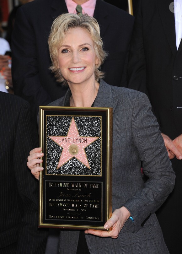 Jane Lynch a reçu son étoile sur le Walk of Fame d'Hollywood. Mercredi 4 septembre à Los Angeles.