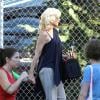 Gwen Stefani, enceinte, emmène son fils Zuma à l'école à Los Angeles, le 4 septembre 2013.