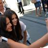 Selena Gomez arrive dans les studios de NRJ pour une interview, à Paris, le jeudi 5 septembre 2013.