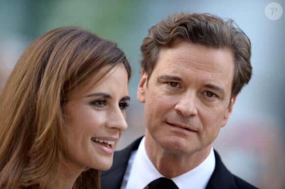 Colin Firth et sa femme Livia Giuggioli  à l'avant-première de 'The Railway Man', au festival du film de Toronto au Canada, le 6 septembre 2013.