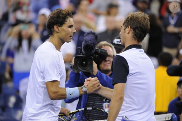 Rafael Nadal a privé Richard Gasquet de finale à l'US Open en le battant (6-4, 7-6, 6-2) en demi-finale à New York le 7 septembre 2013.