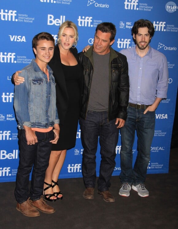 Kate Winslet, Josh Brolin, Jason Reitman et Gattlin Griffith au photocall de 'Labor Day' au Festival du film de Toronto, le 7 septembre 2013.