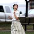 Katie Holmes sur le tournage de Miss Meadows à Cleveland, le 28 août 2013.