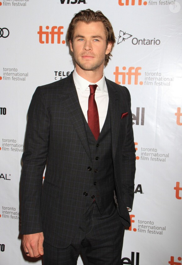 Chris Hemsworth à la projection de Rush le 8 septembre 2013 lors du Festival international du film de Toronto (TIFF) au Canada