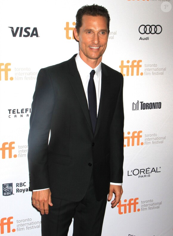 Matthew McConaughey à la première du film Dallas Buyers Club le 7 septembre 2013 lors du Festival international du film de Toronto (TIFF) au Canada