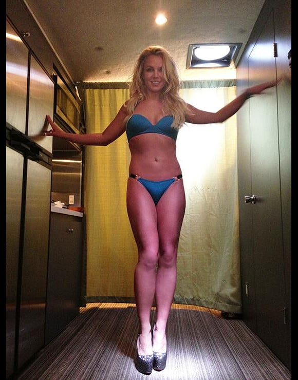 Britney Spears a partagé une photo d'elle en bikini sur Twitter, le 9 septembre 2013.