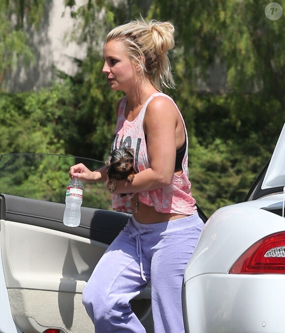 Britney Spears se rend dans un studio de danse à Los Angeles, le 30 août 2013.
