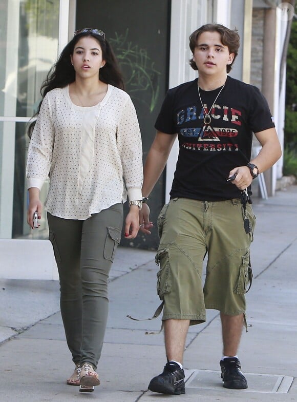 Prince Jackson et sa petite amie Remi Alfalah se baladent dans les rues de Beverly Hills, le 3 août 2013.