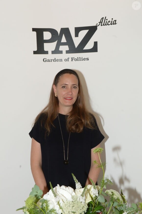 Alicia Paz lors du vernissage de son expo à l'Institut Culturel du Mexique à Paris le 10 septembre 2013.
