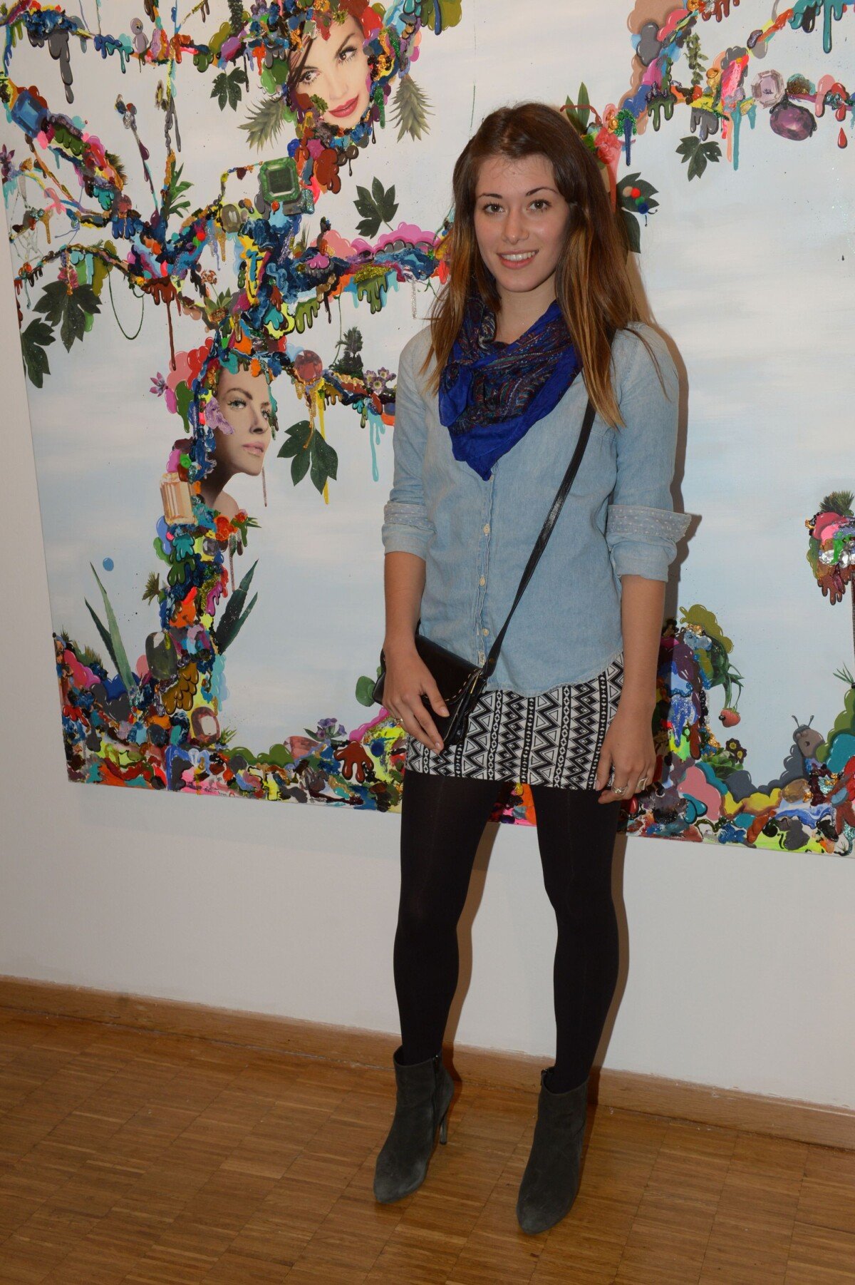 Photo Fanny Escobar lors du vernissage de l'exposition d'Alicia Paz à