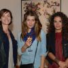Laetitia Fourcade, Barbara Cabrita, et Fanny Escobar lors du vernissage de l'exposition d'Alicia Paz à l'Institut Culturel du Mexique à Paris le 10 septembre 2013 - Exclusif