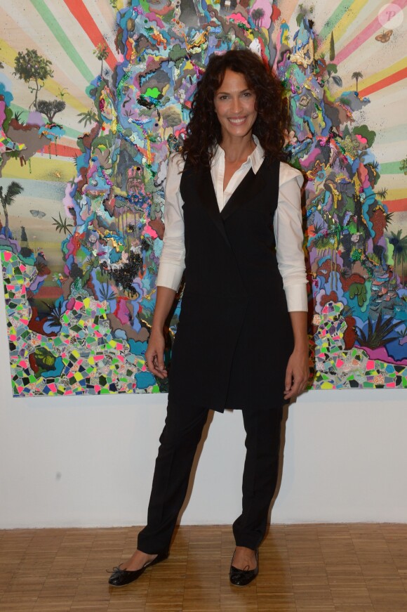 Linda Hardy lors du vernissage de l'exposition d'Alicia Paz à l'Institut Culturel du Mexique à Paris le 10 septembre 2013 - Exclusif