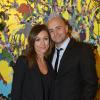 Marie-Ange Casalta et son mari Romuald Boulanger lors du vernissage de l'exposition d'Alicia Paz à l'Institut Culturel du Mexique à Paris le 10 septembre 2013 - Exclusif