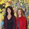Zabou Breitman et Florence Darel lors du vernissage de l'exposition d'Alicia Paz à l'Institut Culturel du Mexique à Paris le 10 septembre 2013 - Exclusif