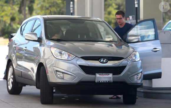 Lea Michele et Jonathan Groff à Los Angeles, le 31 août 2013.
