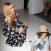 Rachel Zoe et son fils Skyler Berman lors de son défilé printemps-été 2014 au Lincoln Center. New York, le 11 septembre 2013.