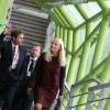 La princesse Mette-Marit de Norvège a pris le temps de visiter l'exposition On Time à la Cité de la mode et du design à Paris, en marge de sa venue pour l'inauguration de la biennale au Grand Palais, le 11 septembre 2013
