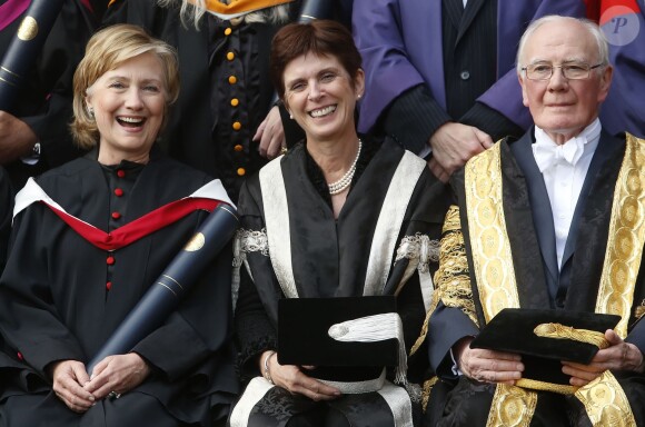 Hillary Clinton et Menzies Campbell à l'université de St. Andrews le 13 septembre 2013.
