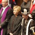 Hillary Clinton reçoit un diplôme honorifique à l'université de St Andrews en Ecosse le 13 septembre 2013.