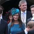 Pippa Middleton lors du mariage de Lady Laura Marsham et James Meade à Norfolk, le 14 septembre 2013.