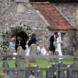 Lady Laura Marsham et James Meade se marient à Norfolk le 14 septembre 2013.