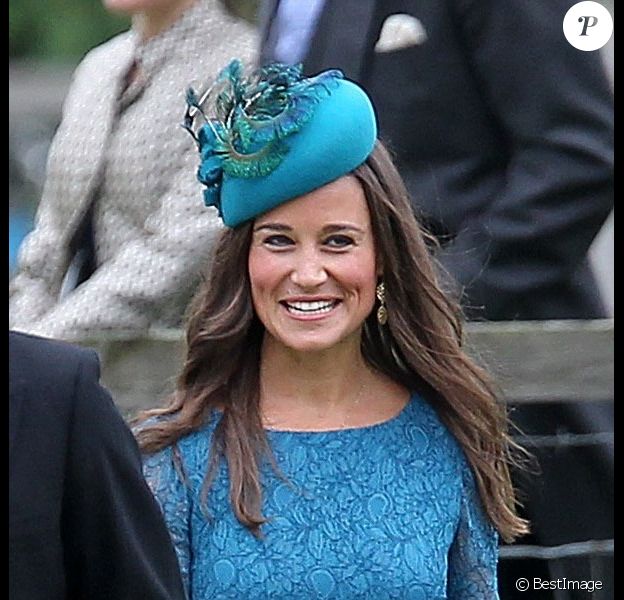 Pippa Middleton lors du mariage de Lady Laura Marsham et James Meade à Norfolk, le 14 septembre 2013.