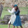 Pippa Middleton lors du mariage de Lady Laura Marsham et James Meade à Norfolk, le 14 septembre 2013.