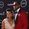 LeBron James et sa fiancée Savannah Binson le 17/7/2013 pour les Espy Awards à LA.