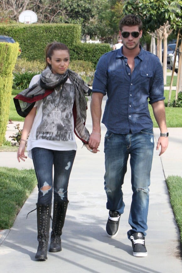 Miley Cyrus et Liam Hemsworth à Los Angeles le 28 février 2010