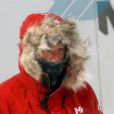 Le prince Harry s'est plongé dans des conditions extrêmes avec ses coéquipiers du Team Glenfiddich le 17 septembre 2013 dans les installations de MIRA Ltd. lors d'un entraînement de 24 heures par -35°C pour leur expédition au Pôle Sud en fin d'année avec Walking with the Wounded.