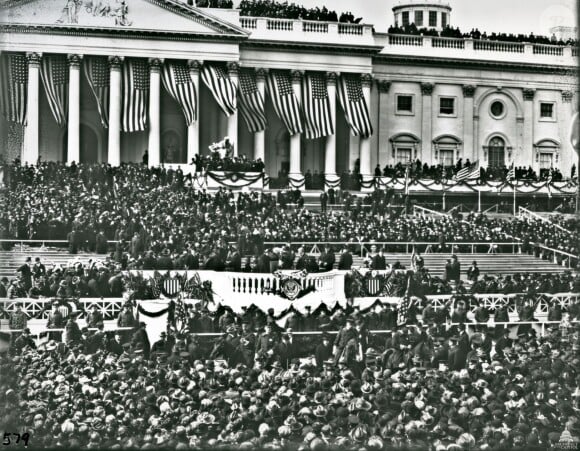 Investiture du président Woodrow Wilson le 5 Mars 1917